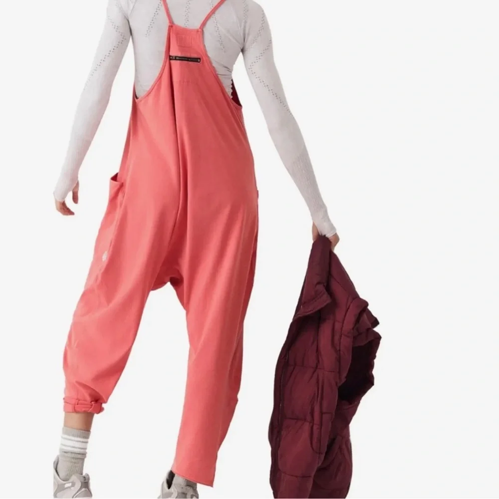 Free People Movement Hot Shot Onesie in Red